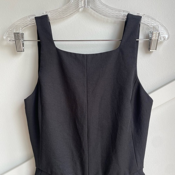 Wilfred Écoulement Romper Black Wide  Legs Open Back Lined Size 4 - Picture 9 of 9
